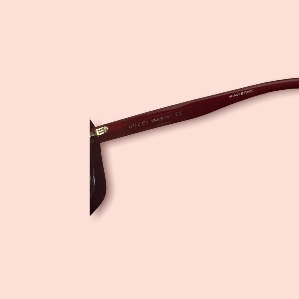 Gucci Deep Red Color Frame AVAILABLE - Picture 3 of 3